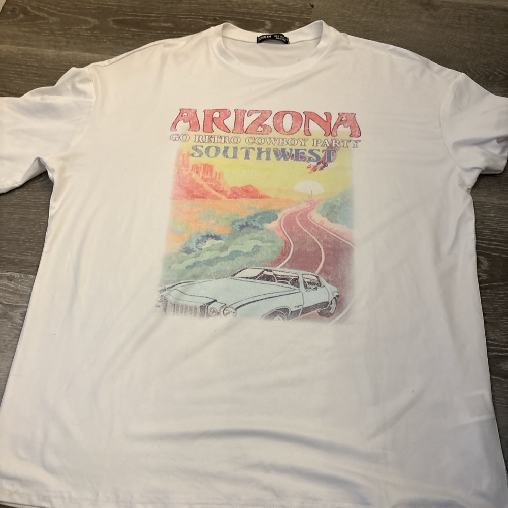 White oversized Graphic T-Shirt